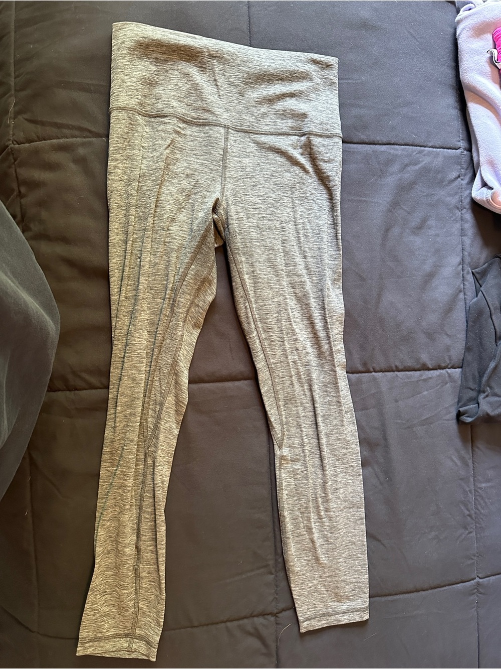lululemon athletica Heather Gray High-Waist Leggings